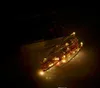 الصمام النحاس سلسلة 2 متر 20 المصابيح بطارية تعمل الجنية سلاسل أضواء التألق حزب عيد الميلاد 50 قطع موك