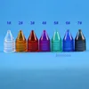 펜 모양 젖꼭지가있는 30ml 플라스틱 유니콘 드롭퍼 병은 액체 100 조각/로트를 저장하기위한 고품질 재료