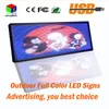 RGB de cor completa LED sinal 18''x40 '/ suporte de rolagem de texto LED tela publicitária / imagem programável video outdoor led display