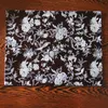 Luxury Floral Dinner Silk Fabric Placemats Dining Table Mat Large Rectangle High Quality Damask Insulation Pad 40x32cm