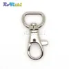 100st Lot Matel Snap Hooks Rotary Swivel för ryggsäck Webbing 8 9mm-25 4mm Nickel Plated Lobster Clasps192k