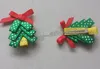 2inch Christmas tree hair clip accessories kids bows flower baby girls headband renda Bowknot Xmas hair clips HD3270