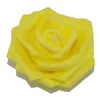 Tête entière de 6cm multicolore faite à la main, 5 couches épaisses en mousse pe, tête de fleur de rose artificielle, 50 pièceslot4704386