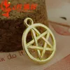 500 pcs 16mm Vintage Metal Alloy Pentagram Charms Pendants Jewelry Star Charms 4 color for option