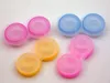 Amazing cheap price 2000 pcs=1000 Pairs lot Contact Lens Case lovely Colorful Dual Box Double Case Lens Soaking Case