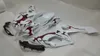 Spritzguss-Verkleidungsset für 2005 2006 Suzuki GSXR1000 GSX R1000 K5 05 06 GSXR 1000 Flames weiß rot Verkleidung Karosserie + Geschenke MG78