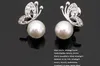 Butterfly Pearl Necklace Kolczyki Zestawy Pełna biżuteria nafrineston dla kobiet prezenty biżuteria mody zestawy biżuterii 12903320428
