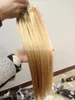 100g 18quot 20quot 22quot 613 Bleach Blond INDIEN REMY Humain Micro Anneau Boucle Extension de Cheveux 1gs 5A Grade Indien Cheveux Exten7862074