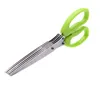 Stainless Steel Cooking Tools Kitchen Accessories Knives 5 Layers Scissors Sushi Shredded Scallion Cut Herb Spices Scissors