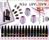 Wholesale New Style Convenient Fashion 16 Colors 3D Nail Art Pen Painting Design Tool Drawing for UV Gel Polish Manicure (Random Color)