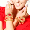 BELLY DANCE COSTUME FASHION JEWELRY BRACELET TRIBAL ACCESSORY Belly Dance Gem Bracelet Blue/ Red /Rose red