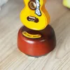 Classical Wind Up Music Box Wooden Guitar Rotating Music Box With Case9484189