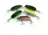 Hengjia 5pcs / Lot 5 cores Comprimento 6cm Peso 11G Pesca atração Hard Crank Isca Artificial Piscina Vivid Lure Enfrente