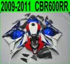 طقم صب حقن صب لهوندا CBR600RR 2009 2010 2011 أحمر أزرق أبيض مسج CBR 600RR 09 10 11 fairings المخصصة YR47