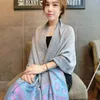 Vintage Scarves For Women Cotton Cashmere Wool Super Large Shawl Colorful Tassel Scarves Wholesale Fashion Accessories