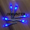 3pk Archery Jaktförening Bow Carbon Arrow Tails Lighted LED Light Arrow Nock för ID 6.2mm pilar blå färg