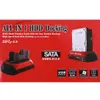 2.5 "3.5" SATA / IDE 2 Dock HDD Docking Station e- SATA / Hub Contenedor de almacenamiento externo Piezas 20PCS / LOT Free