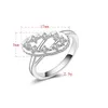 Gratis Verzending Nieuwe 925 Sterling Zilveren mode-sieraden keizerskroon Tsjechische boor ring hot verkoop meisje gift 1485