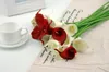 كالا الزنبق لحضور حفل زفاف زهرة باقة من الزهور الناعمة البلاستيكية الزهور الزخرفية كالا ريال اللمس HP011 شحن مجاني