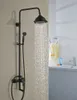 Wholesale And Retail Wall Mounted Oil Rubbed Bronze 8" Brass Rain Shower Head Tub Spout Shower Column Tub Spout Mixer Tap
