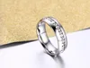 Jego i jej para pierścień zestaw biżuteria 10kt biała złota wypełniona ze stali nierdzewnej Topaz Crystal Kobiety Mężczyźni pierścień ślubny Zestaw Prezent Rozmiar 5-13