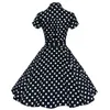 Audrey Hepburn Vintage Style Casual Dresses Modern Ruffles Women European Short Sleeve with Bow Ribbon Lapel Neck Skirts OXL127