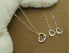 12 styles de boucles d'oreilles et collier en argent sterling 925 à la mode