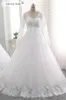 Dresses Pregnant Wedding Dresses Lace Long Sleeves Lace Ball Gown Wedding Dresses Sweep train Bridal Gowns Lace Applique vestido de novia