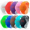 Women Men Cool Unisex Ultra-thin Sport Touch LED Digital Round Dial Bracelet Wrist Watch 1MLJ 36FJ