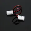 500 unids/lote, cable conector de tira LED de 10mm y 2 pines para tira de un solo color 5050,5630,5730, cable conector de soldadura gratis