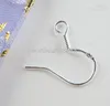 200pcs lot Sterling 925 Silver Clasps & Hooks Earring Findings Fishwire Hooks Jewelry DIY 15mm fish Hook Fit Earrings256N