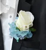 Vintage Damat Yaka Çiceği Damat Korsaj Çiçek Broşlar Damat Giyim Aksesuarları El Yapımı Ismarlama Eşleşen Gelin Bilek Çiçek Mevcut