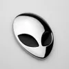 Silver Cool 3D Black Eyes Alien ET Badge Emblem Adesivo completamente in metallo per laptop da parete per finestra8204232