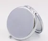 Silver Blank Compact Speglar Perfekt för DIY Cosmetic Makeup Spegel Bröllopsfestgåva