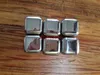 100pcs/lot DHL Fedex Free Shipping Stainless Steel Whiskey Stones Ice Cubes Soapstone Glacier Cooler Stone