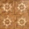 Black walnut hardwood flooring multi-layer engineered wood floor marquetry leaf designed parquet tile border wallpaper art deco wall cladding mosaic backdrops