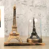 Paris Eiffel Tower Crafts with Light Creative Creative Model Table Miniaturas Desk Ornaments Vintage Home Decor4888299