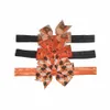 New Girls Christmas Headbands Dovetail Bow Bow Children Halloween Hair Accessories Bow Hair Band 28 Colors C30629719142