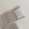 100PCS Free Shipping New Design Satin or Taffeta Chair Band With Plastic Diamond Buckle for Wedding Decoration