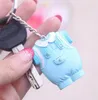 lot Baby Shower Gift Cute Resin Baby Clothes Key Chain Blue Keychain for boy pink for girl