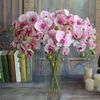 100pcs Popular white Phalaenopsis Butterfly Orchid flower 78cm/30.71" Length 10Pcs/lot 7 Colors Artificial Phalaenopsis for Wedding EMS ship