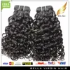 Wefts brasilianska hårbuntar obearbetade mänskliga förlängningar naturlig svart färg 1 st 8a vatten våg hår väver