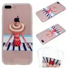 For iPhone 5 5s SE 6 6s 7Plus Case Transparent Clear Soft TPU Back Cute Girl Cover For iPhone 8 iPhone8 Plus Case