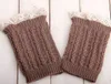 Lace Cable Knit Boot Cuff knit boot topper scaldamuscoli finti calzino top scaldamuscoli in maglia scaldascarpe # 3732