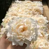 造花シルク牡丹の花の頭の結婚式のパーティーの装飾用品シミュレーション偽の花の頭家の装飾卸売15cm