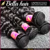 8a Human Hair Bundles 3PCSlot obearbetade brasilianska djupa vågvågiga hårstråförlängningar fulla huvudet starkt vävning julenenchina6156851