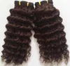 InterloveHair Hair Wefts Deep Wave Mänskliga hårförlängningar kan vara rakt billigt hårväv i naturlig färg