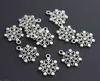 50 sztuk Snowflake Charms Christmas Wisiorki Antique Srebrny Ton Wybierz dla DIY Naszyjnik Biżuteria Ustalenia