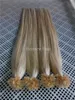 100g Extensions de cheveux brésiliens indiens Remy Nail U Tip 1gs 16quot 18quot 20quot 22quot 24quot 60 Platinum Blonde Nail T9895525