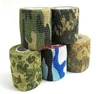 Free Shipping Fashion self adhesive elastic bandage Army Camo Wrap Rifle Shooting Hunting Camouflage cohesive Tape 4.5m